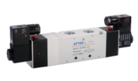 4V42015AT AIRTAC CONTROL VALVE, 4V4 SERIES, DOUBLE SOLENOID<BR>4 WAY 2 POSITION  220VAC, 1/2"NPT, DIN